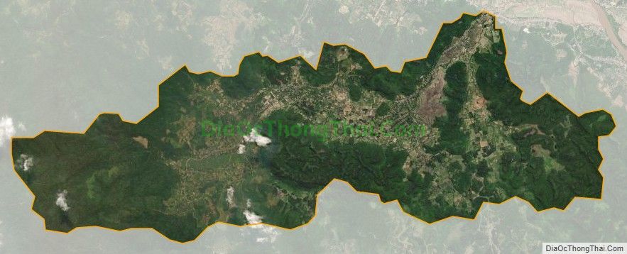 Bản đồ vệ tinh xã Yên Khê, huyện Con Cuông