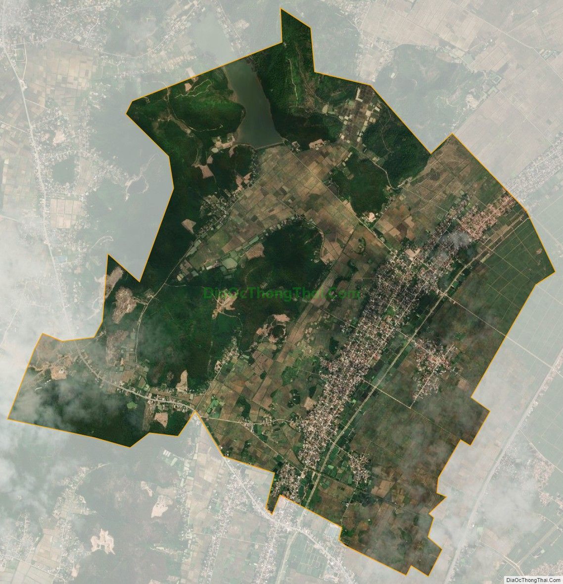 Bản đồ vệ tinh xã Diễn Đoài, huyện Diễn Châu