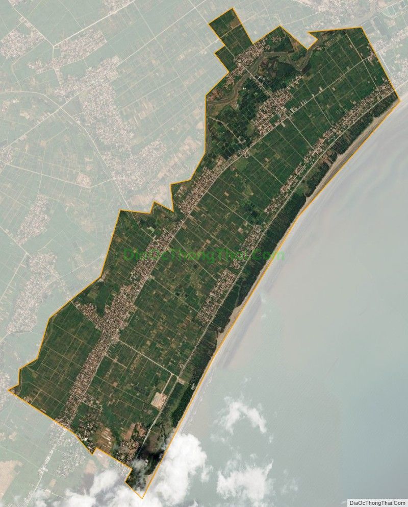 Bản đồ vệ tinh xã Diễn Hùng, huyện Diễn Châu