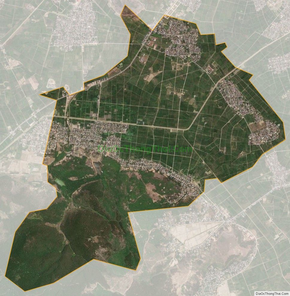 Bản đồ vệ tinh xã Diễn Thắng (cũ), huyện Diễn Châu