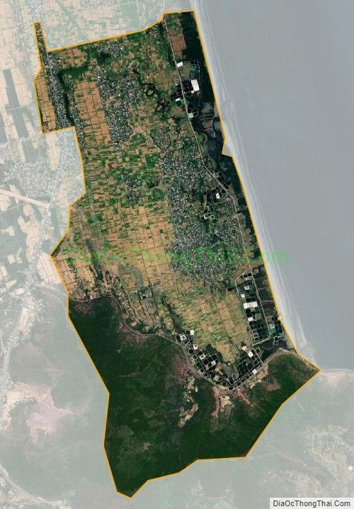 Bản đồ vệ tinh xã Diễn Trung, huyện Diễn Châu