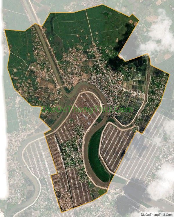 Bản đồ vệ tinh xã Diễn Vạn, huyện Diễn Châu