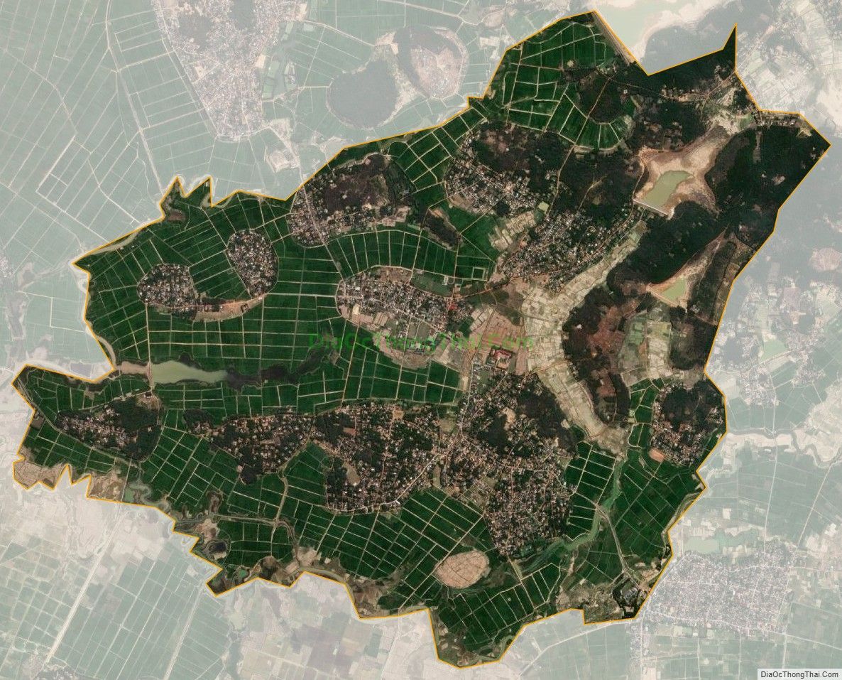 Bản đồ vệ tinh xã Hiến Sơn, huyện Đô Lương
