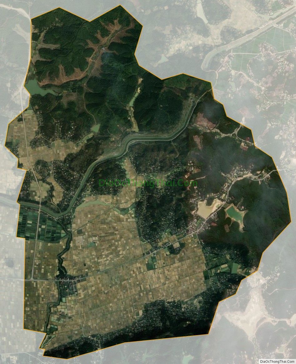 Bản đồ vệ tinh xã Hòa Sơn, huyện Đô Lương