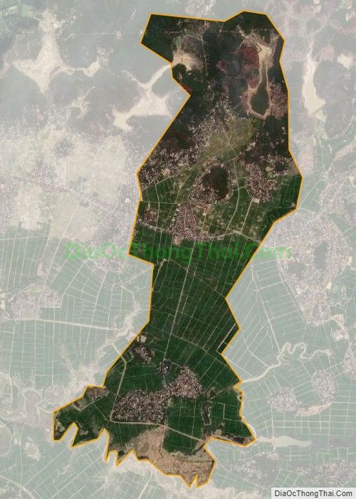Bản đồ vệ tinh xã Quang Sơn, huyện Đô Lương