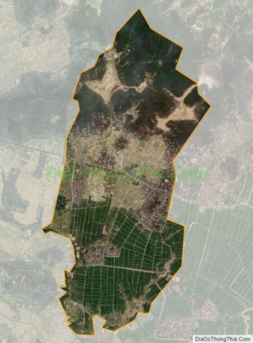 Bản đồ vệ tinh xã Thái Sơn, huyện Đô Lương