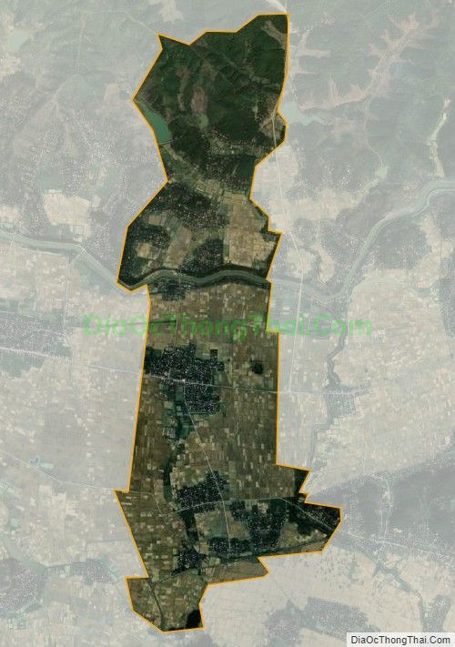 Bản đồ vệ tinh xã Thịnh Sơn, huyện Đô Lương