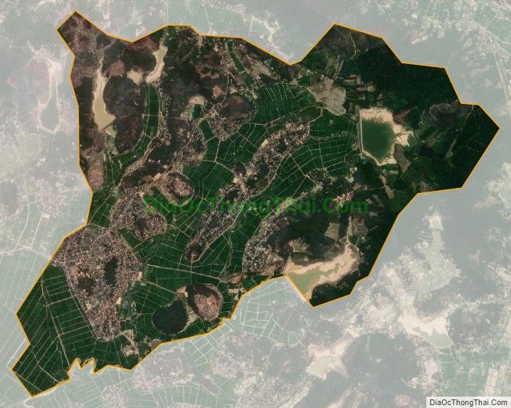 Bản đồ vệ tinh xã Thượng Sơn, huyện Đô Lương