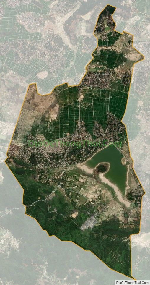 Bản đồ vệ tinh xã Trù Sơn, huyện Đô Lương