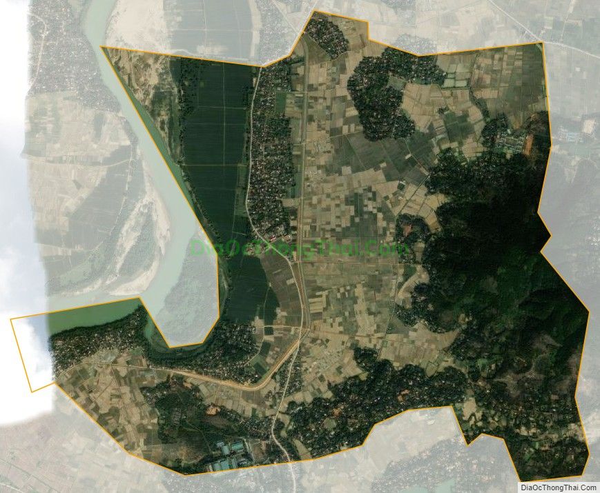Bản đồ vệ tinh xã Trung Sơn, huyện Đô Lương