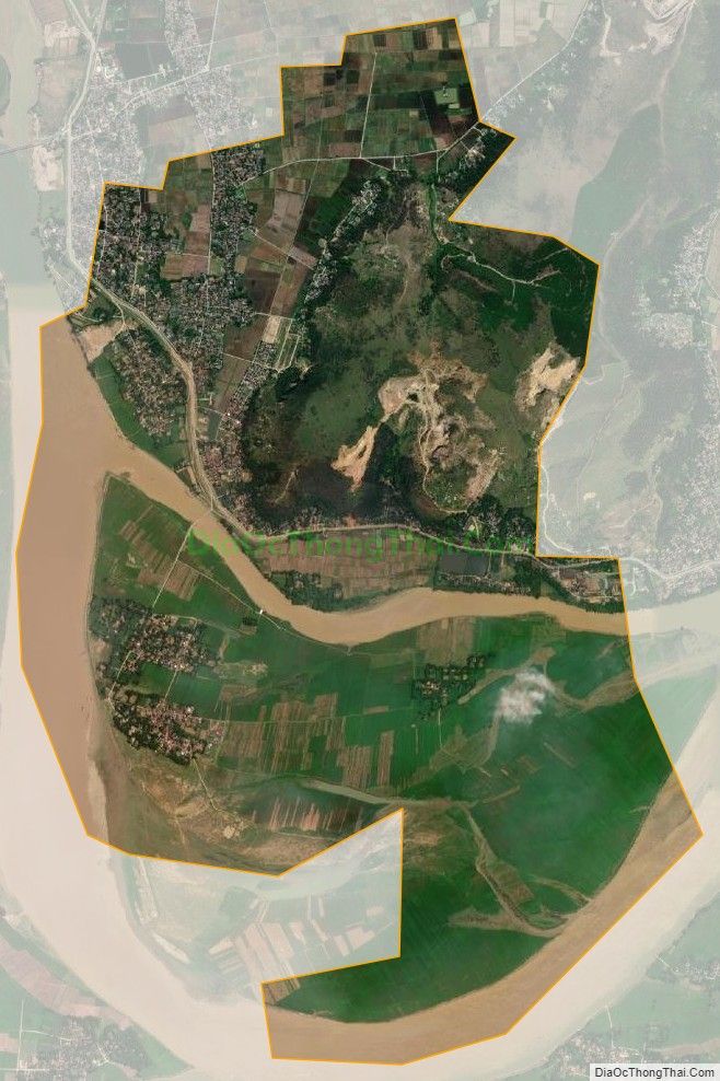 Bản đồ vệ tinh xã Hưng Lam (cũ), huyện Hưng Nguyên