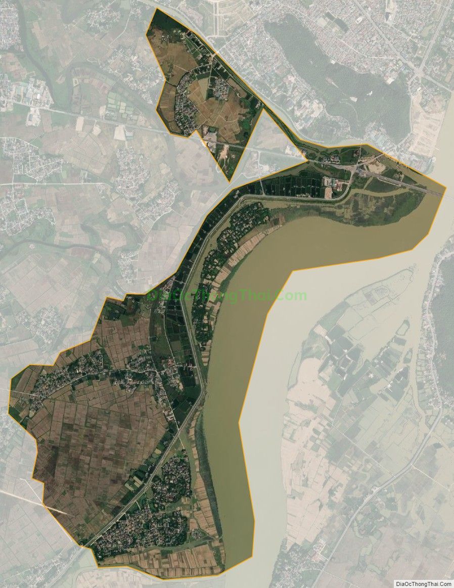 Bản đồ vệ tinh xã Hưng Lợi, huyện Hưng Nguyên