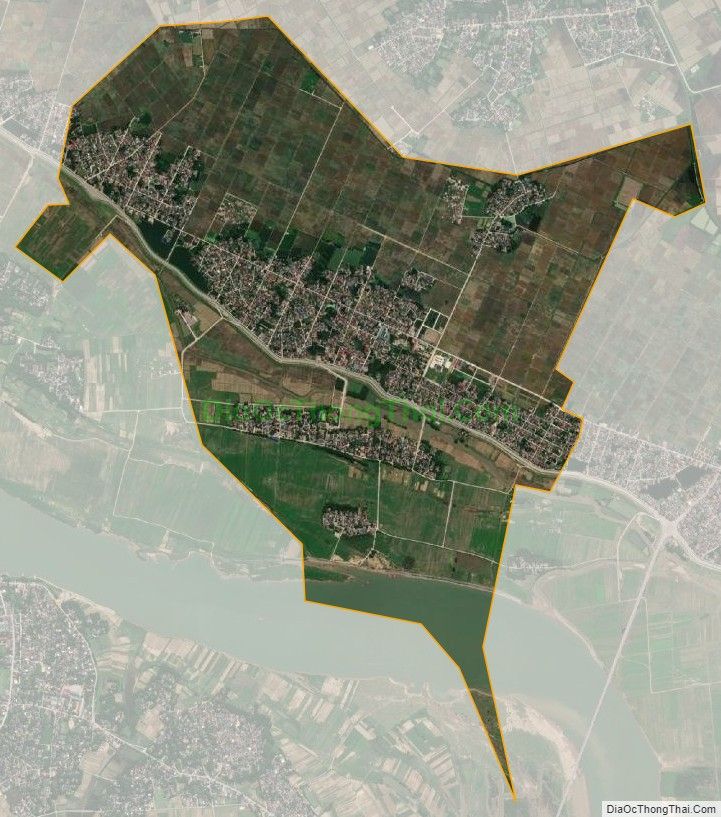 Bản đồ vệ tinh xã Hưng Long (cũ), huyện Hưng Nguyên