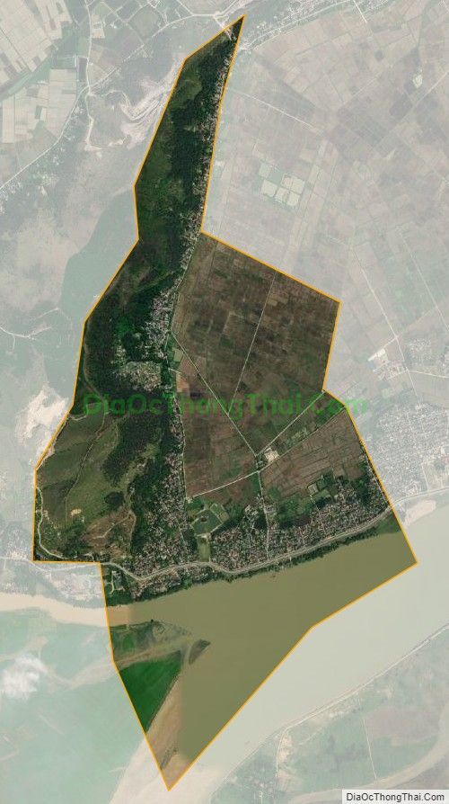 Bản đồ vệ tinh xã Hưng Phú (cũ), huyện Hưng Nguyên