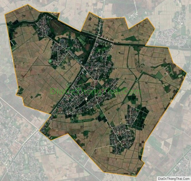 Bản đồ vệ tinh xã Hưng Tân, huyện Hưng Nguyên