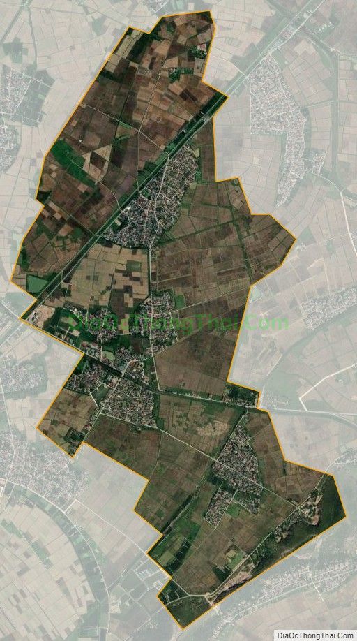 Bản đồ vệ tinh xã Hưng Thắng (cũ), huyện Hưng Nguyên