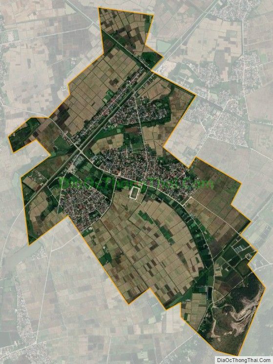 Bản đồ vệ tinh xã Hưng Tiến (cũ), huyện Hưng Nguyên