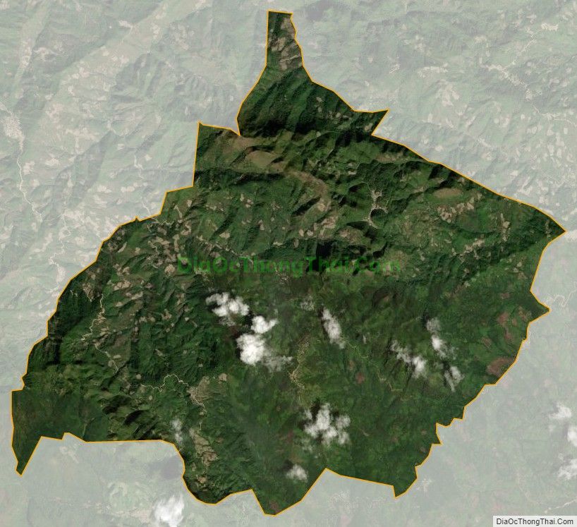 Bản đồ vệ tinh xã Đoọc Mạy, huyện Kỳ Sơn