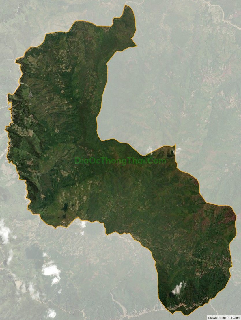 Bản đồ vệ tinh xã Mường Típ, huyện Kỳ Sơn