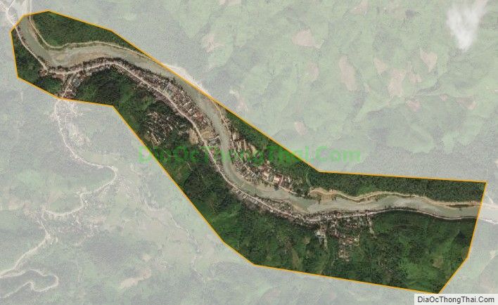 Bản đồ vệ tinh Thị trấn Mường Xén, huyện Kỳ Sơn