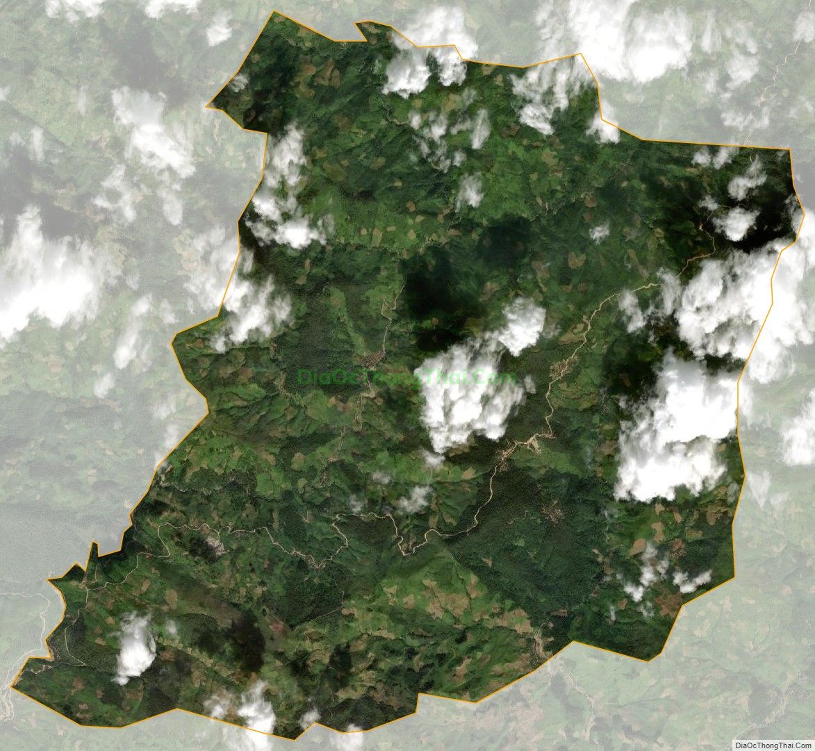 Bản đồ vệ tinh xã Phà Đánh, huyện Kỳ Sơn