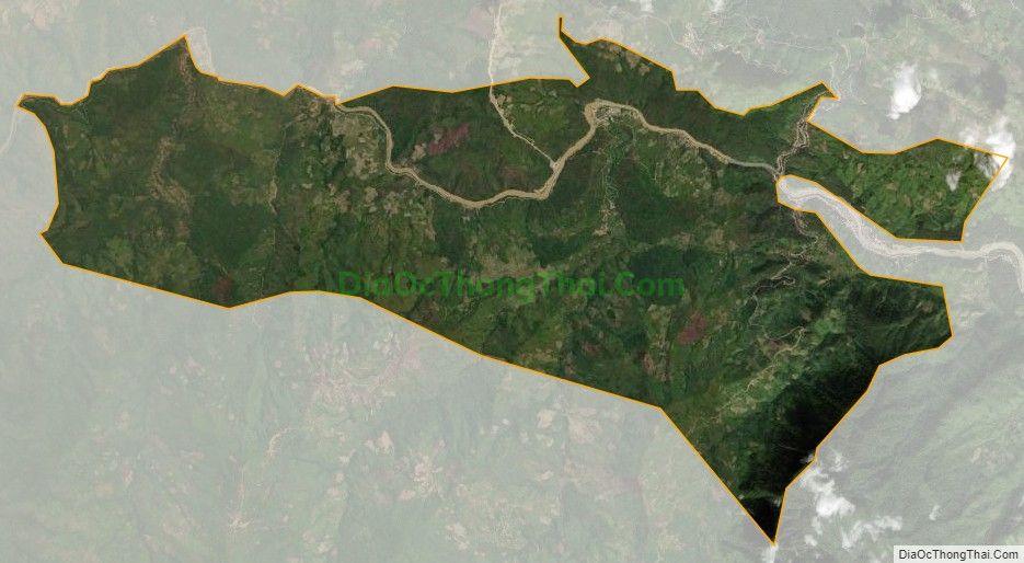 Bản đồ vệ tinh xã Tà Cạ, huyện Kỳ Sơn