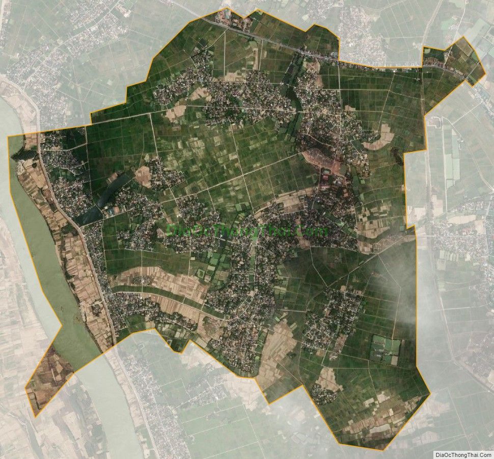 Bản đồ vệ tinh xã Hùng Tiến, huyện Nam Đàn