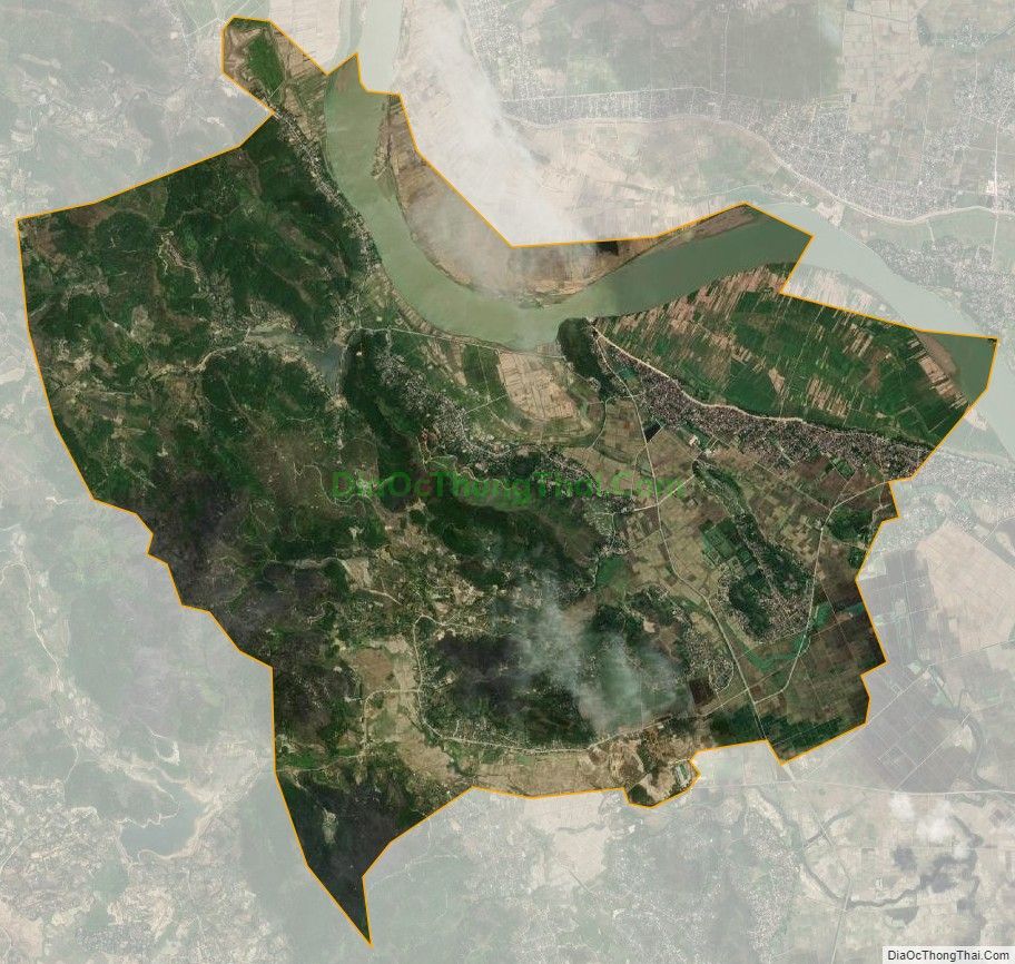 Bản đồ vệ tinh xã Khánh Sơn, huyện Nam Đàn