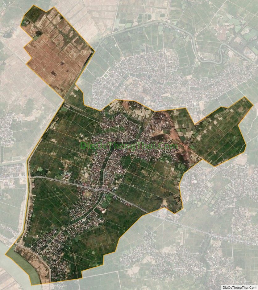 Bản đồ vệ tinh xã Xuân Hòa, huyện Nam Đàn