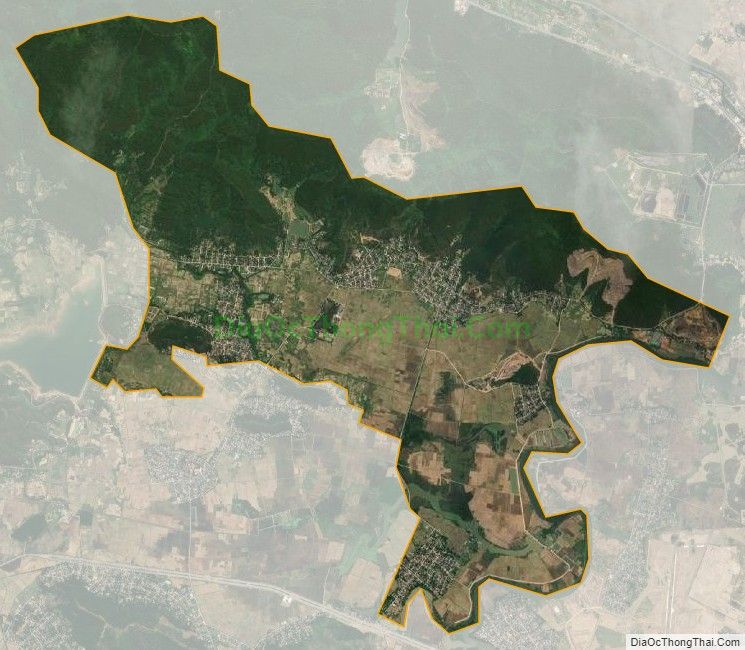 Bản đồ vệ tinh xã Nghi Hưng, huyện Nghi Lộc