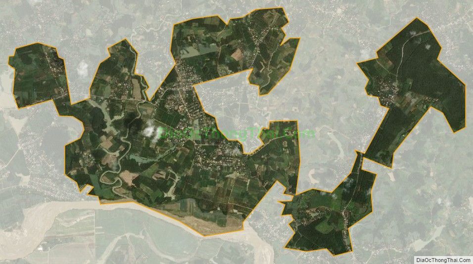 Bản đồ vệ tinh xã Nghĩa Hồng, huyện Nghĩa Đàn