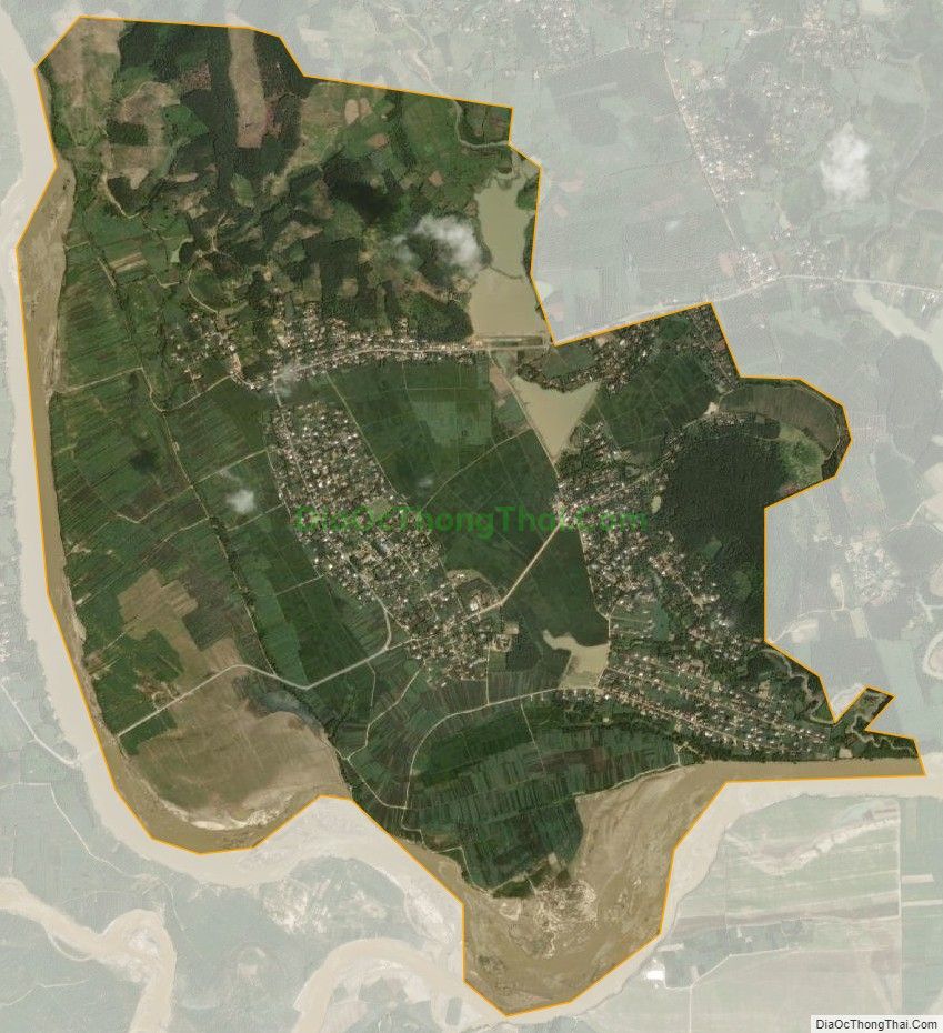 Bản đồ vệ tinh xã Nghĩa Thịnh, huyện Nghĩa Đàn