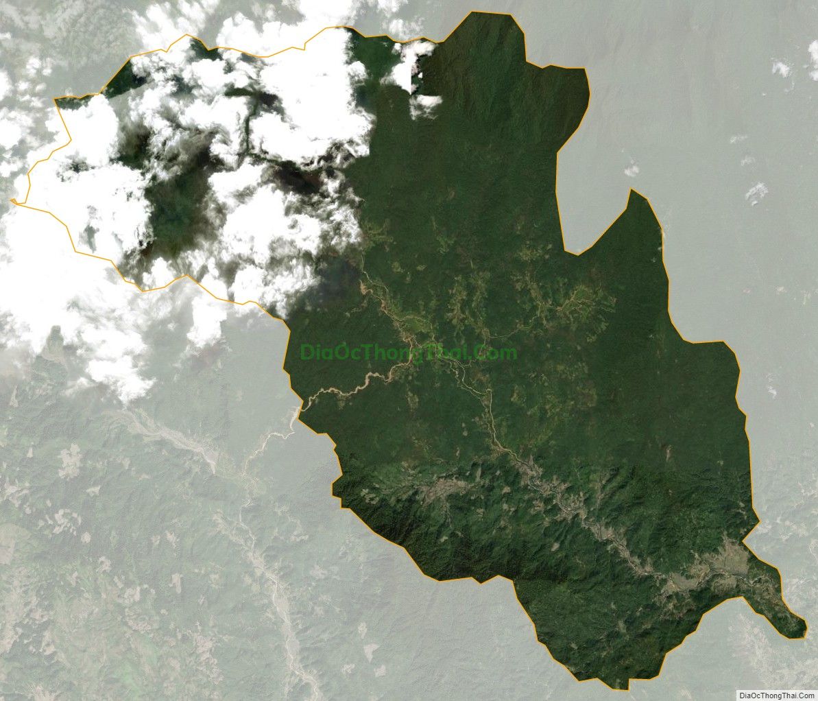 Bản đồ vệ tinh xã Hạnh Dịch, huyện Quế Phong