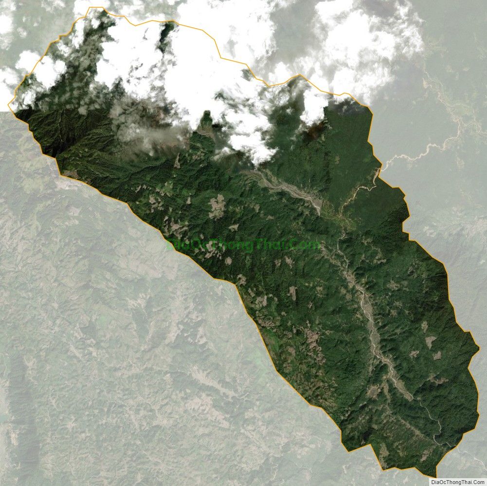 Bản đồ vệ tinh xã Nậm Giải, huyện Quế Phong