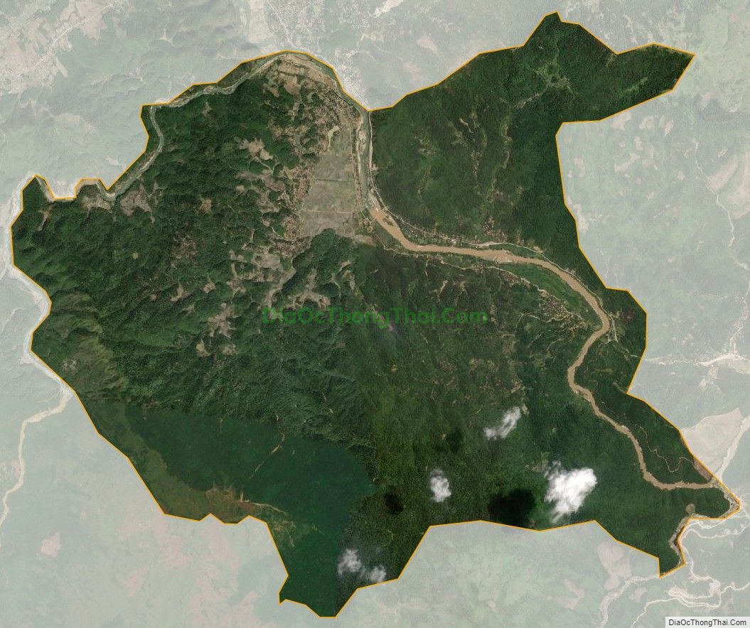 Bản đồ vệ tinh xã Châu Thắng, huyện Quỳ Châu