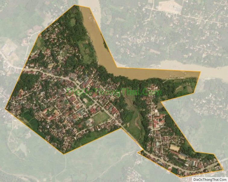 Bản đồ vệ tinh Thị trấn Tân Lạc, huyện Quỳ Châu