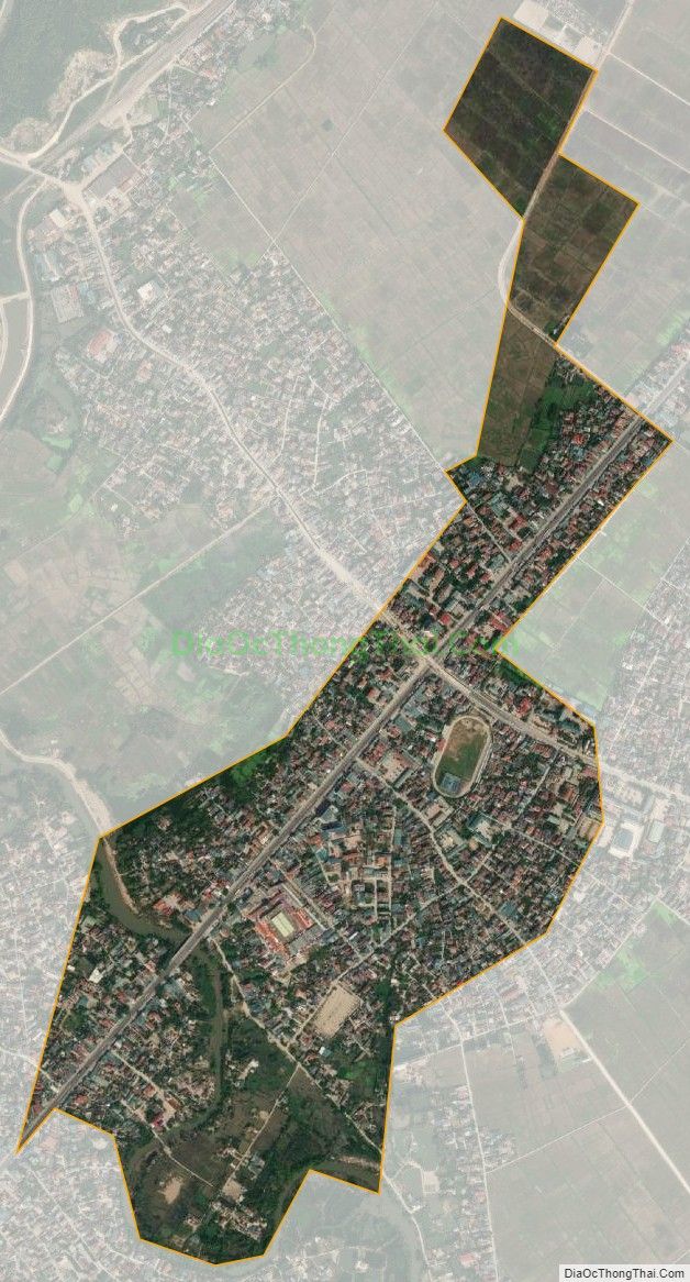 Bản đồ vệ tinh Thị trấn Cầu Giát, huyện Quỳnh Lưu