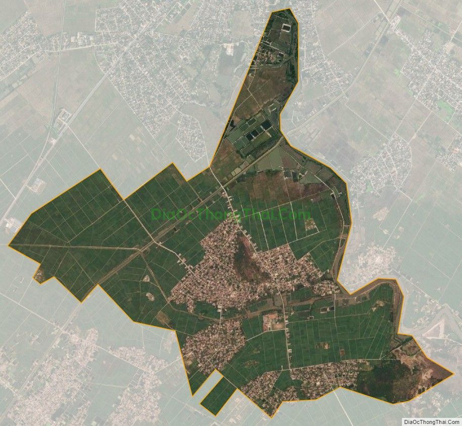 Bản đồ vệ tinh xã Quỳnh Diễn, huyện Quỳnh Lưu