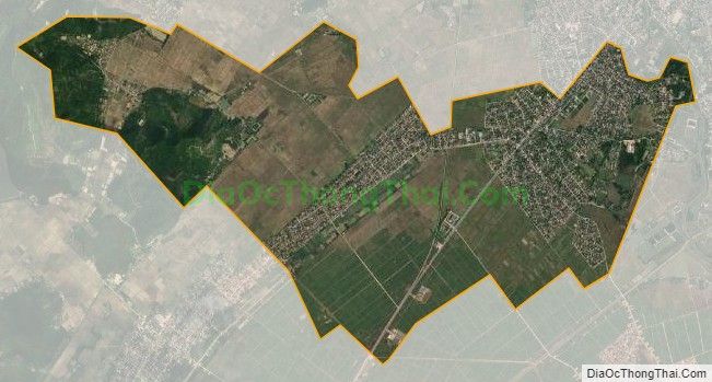 Bản đồ vệ tinh xã Quỳnh Giang, huyện Quỳnh Lưu