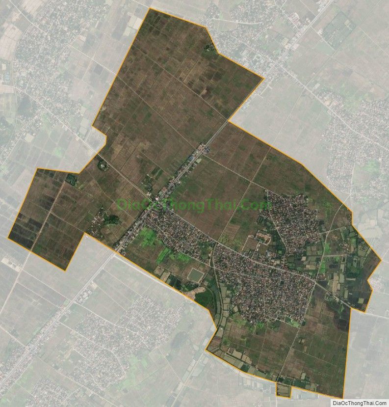 Bản đồ vệ tinh xã Quỳnh Hậu, huyện Quỳnh Lưu