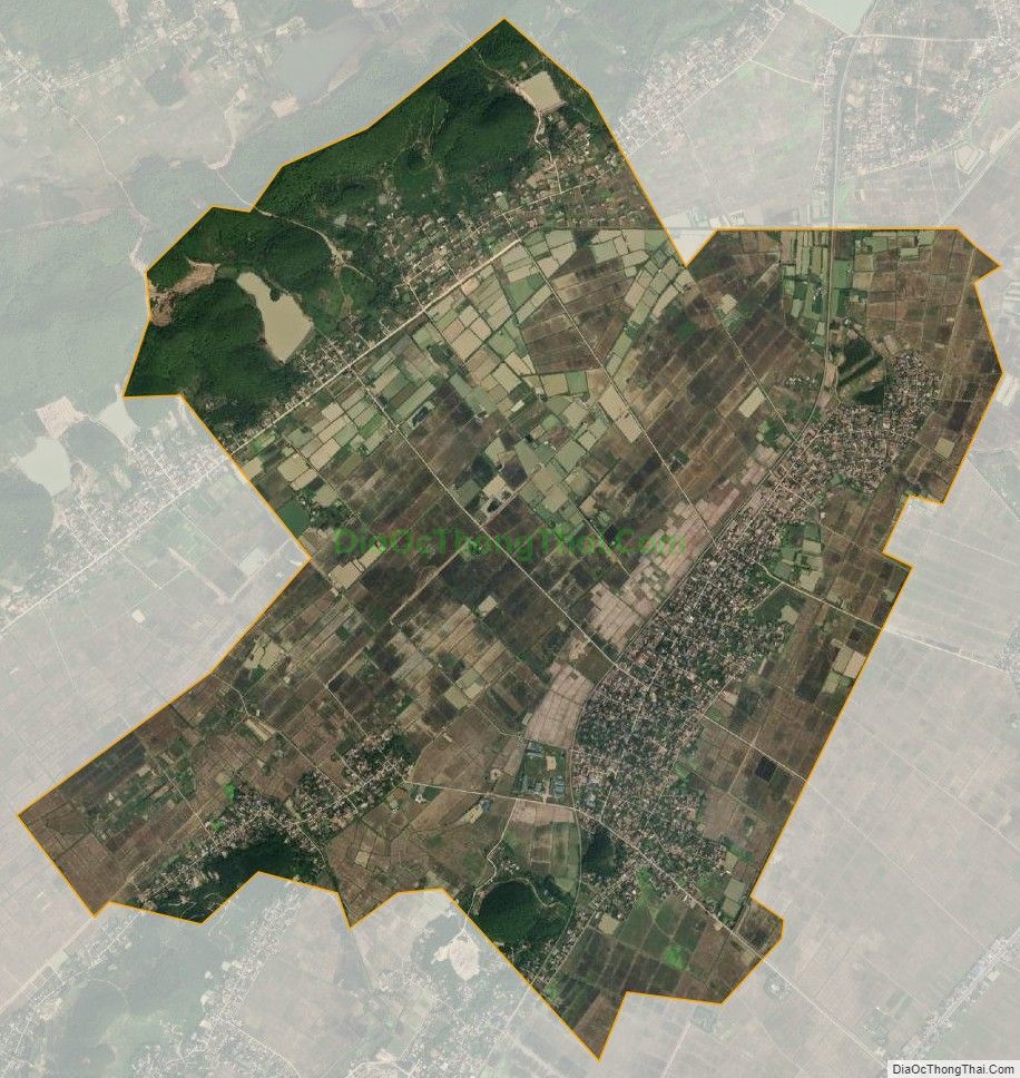 Bản đồ vệ tinh xã Quỳnh Hoa, huyện Quỳnh Lưu