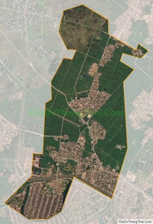 Bản đồ vệ tinh xã Quỳnh Ngọc, huyện Quỳnh Lưu