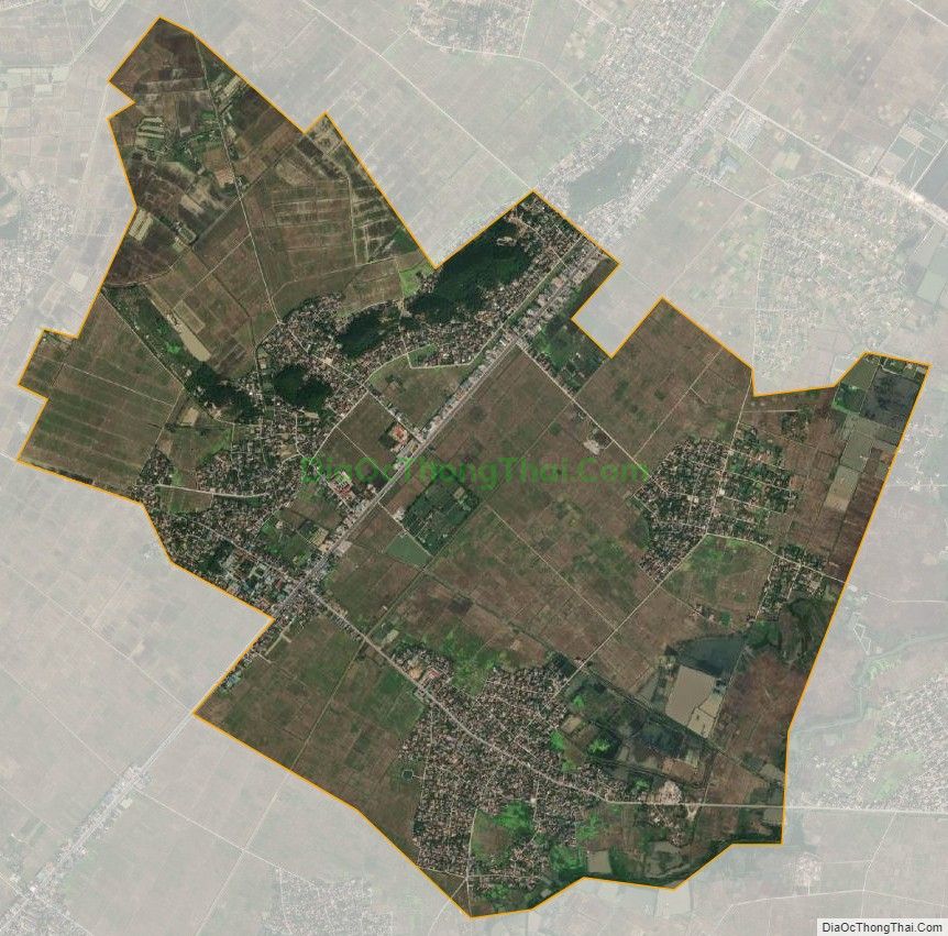 Bản đồ vệ tinh xã Quỳnh Thạch, huyện Quỳnh Lưu
