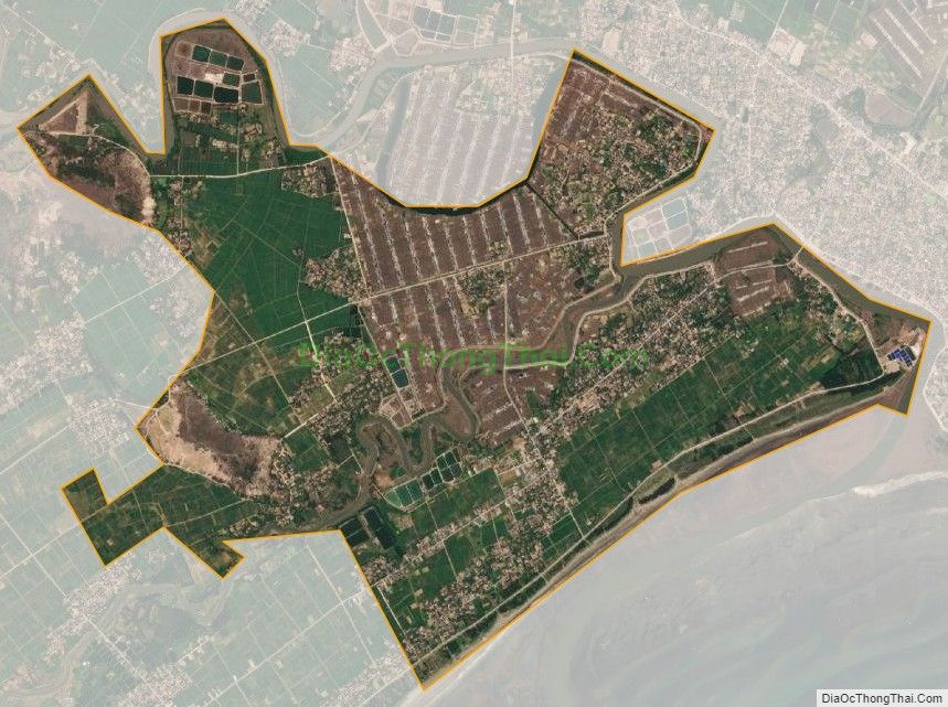 Bản đồ vệ tinh xã Quỳnh Thọ, huyện Quỳnh Lưu