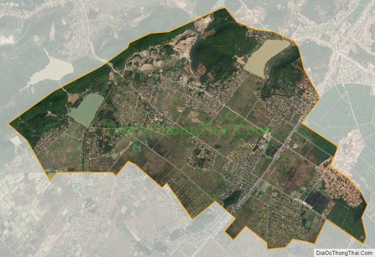 Bản đồ vệ tinh xã Quỳnh Văn, huyện Quỳnh Lưu