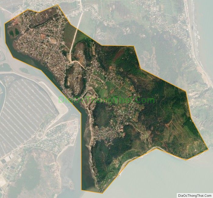 Bản đồ vệ tinh xã Tiến Thủy, huyện Quỳnh Lưu