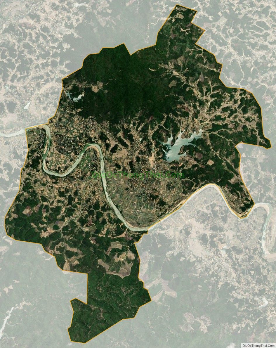 Bản đồ vệ tinh xã Phú Sơn, huyện Tân Kỳ