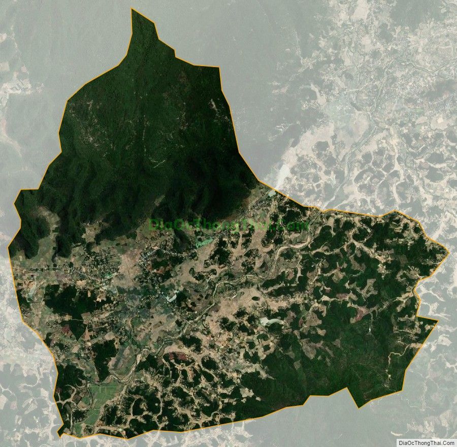 Bản đồ vệ tinh xã Tiên Kỳ, huyện Tân Kỳ