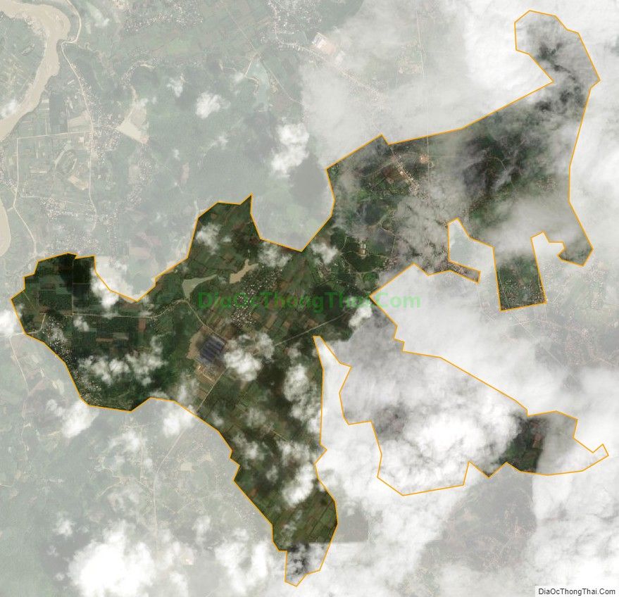 Bản đồ vệ tinh xã Đông Hiếu, thị xã Thái Hòa