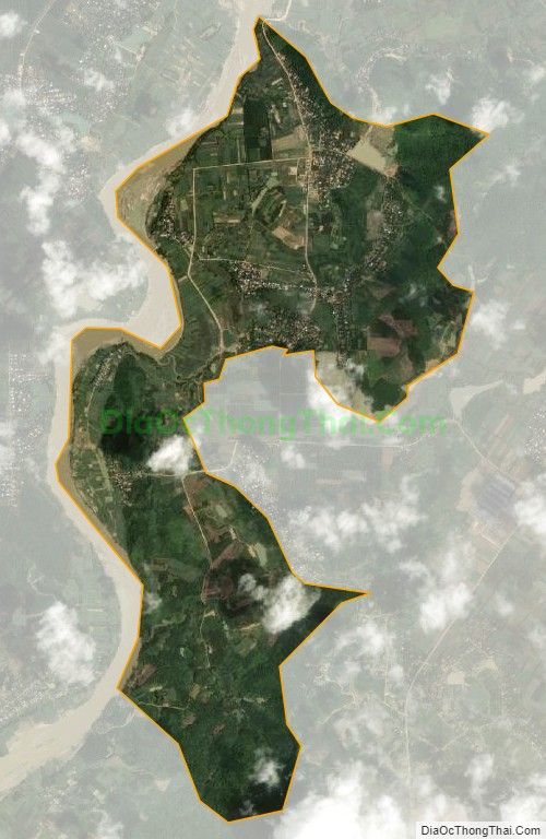 Bản đồ vệ tinh xã Nghĩa Hòa (cũ), thị xã Thái Hoà